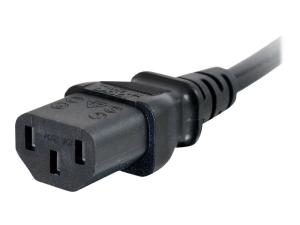 C2G Computer Power Cord Extension - Rallonge de câble d'alimentation - power IEC 60320 C13 pour IEC 60320 C14 - CA 250 V - 0.5 m - 88501 - Câbles d'alimentation