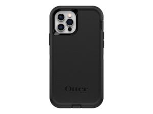 OtterBox Defender Series - Coque de protection pour téléphone portable - robuste - polycarbonate, caoutchouc synthétique - noir - pour Apple iPhone 12, 12 Pro - 77-65401 - Coques et étuis pour téléphone portable