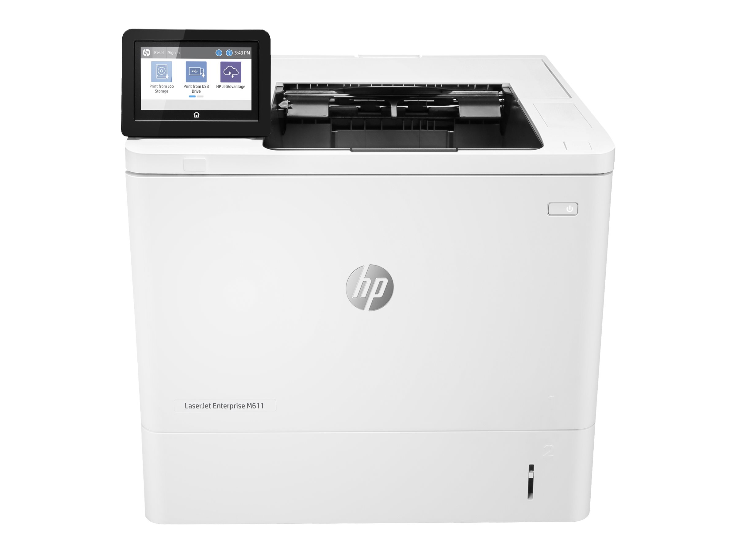 HP LaserJet Enterprise M611dn - Imprimante - Noir et blanc - Recto-verso - laser - A4/Legal - 1200 x 1200 ppp - jusqu'à 61 ppm - capacité : 650 feuilles - USB 2.0, Gigabit LAN, hôte USB 2.0 - 7PS84A#B19 - Imprimantes laser monochromes