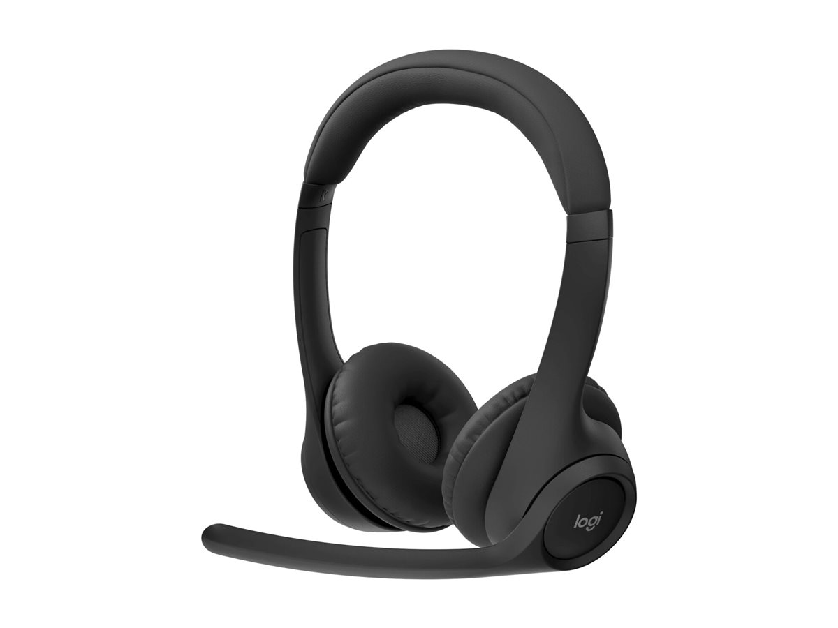 Logitech Zone 305 - Micro-casque - sur-oreille - Bluetooth - sans fil - USB-C via un adaptateur Bluetooth - isolation acoustique - Certifié pour Zoom Rooms, Certifié Google Meet, Works With Chromebook Certified, Works With Google Voice - 981-001453 - Écouteurs