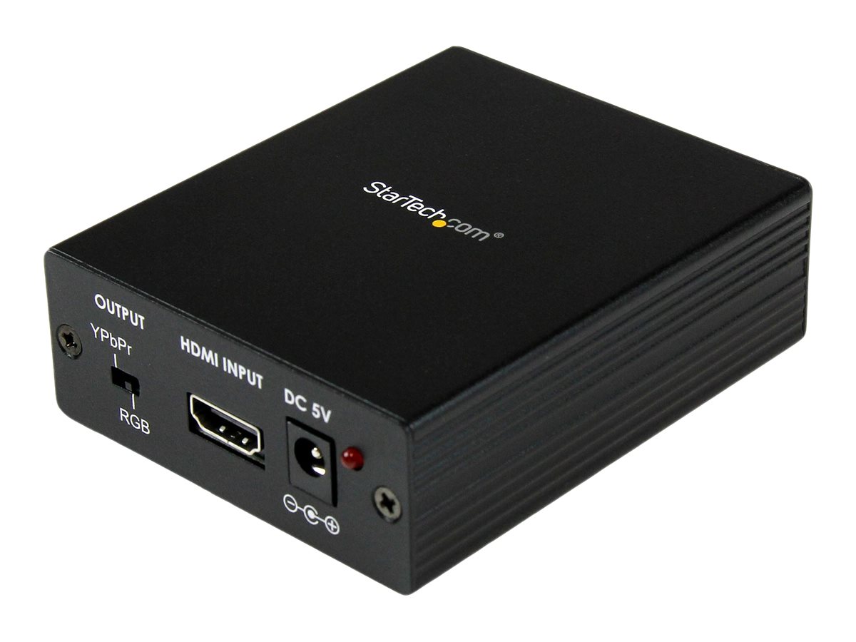 StarTech.com Convertisseur HDMI vers VGA avec audio - Adaptateur HDMI - HDMI femelle/3,5 mm femelle/VGA femelle/3x RCA mâle - 1920 x 1200 - Convertisseur vidéo - HDMI - vidéo composante, VGA - noir - HDMI2VGA - Convertisseurs vidéo