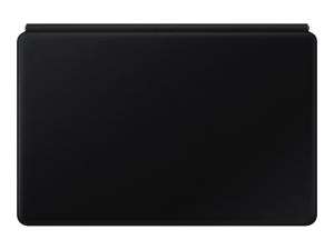 Samsung Book Cover Keyboard EF-DT870 - Clavier et étui - avec pavé tactile - POGO pin - noir - pour Galaxy Tab S7 - EF-DT870BBEGFR - Claviers