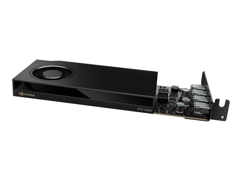 NVIDIA RTX A400 - Carte graphique - RTX A400 - 4 Go GDDR6 - PCIe 4.0 x8 profil bas - 4 x Mini DisplayPort - 900-5G172-2560-000 - Adaptateurs vidéo grand public