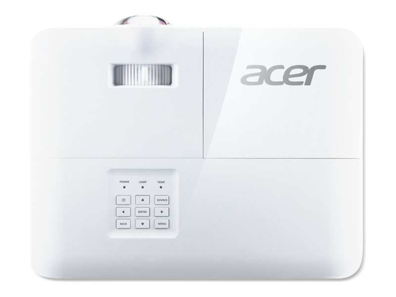 Acer S1286Hn - Projecteur DLP - 3D - 3500 lumens - XGA (1024 x 768) - 4:3 - objectif fixe à focale courte - LAN - MR.JQG11.001 - Projecteurs numériques