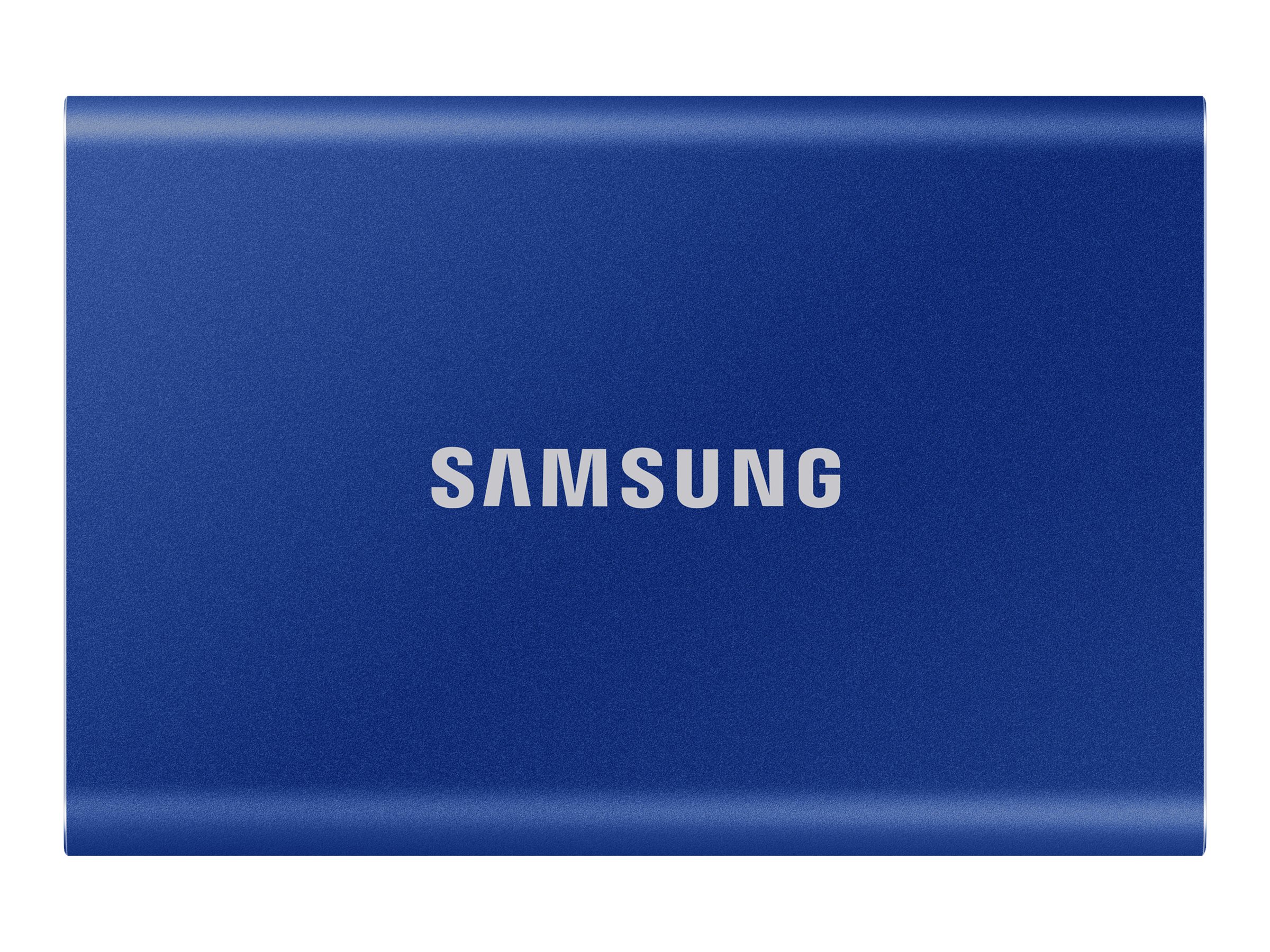 Samsung T7 MU-PC2T0H - SSD - chiffré - 2 To - externe (portable) - USB 3.2 Gen 2 (USB-C connecteur) - AES 256 bits - bleu indigo - MU-PC2T0H/WW - Disques SSD