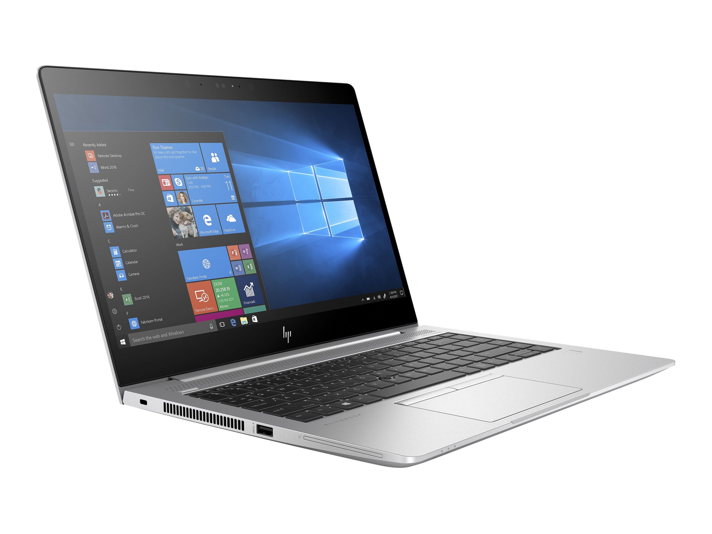 HP EliteBook 840 G5 Notebook - Intel Core i5 - 8350U / jusqu'à 3.6 GHz - Win 10 Pro - UHD Graphics 620 - 16 Go RAM - 256 Go SSD - 14" IPS 1920 x 1080 (Full HD) - Gigabit Ethernet - Wi-Fi 5 - argent - clavier : Français - recommercialisé - 9R594E8Q#ABF - Ordinateurs portables