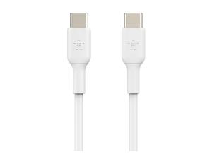 Belkin BOOST CHARGE - Câble USB - 24 pin USB-C (M) pour 24 pin USB-C (M) - USB 2.0 - 3 A - 1 m - blanc (pack de 2) - CAB003BT1MWH2PK - Câbles USB