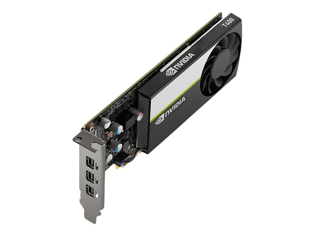 NVIDIA T400 4GB - Carte graphique - T400 - 4 Go GDDR6 - PCIe 3.0 x16 profil bas - 3 x Mini DisplayPort - OEM - VCNT400-4GB-SB - Adaptateurs vidéo DisplayPort