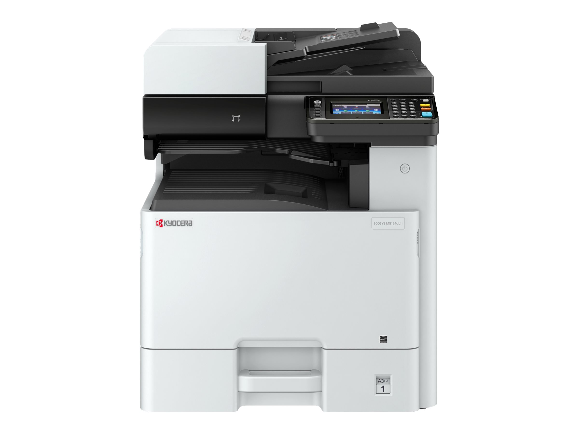 Kyocera ECOSYS M8124cidn - Imprimante multifonctions - couleur - laser - A3/Ledger (297 x 432 mm) (original) - A3/Ledger (support) - jusqu'à 24 ppm (copie) - jusqu'à 24 ppm (impression) - 100 feuilles - USB 2.0, Gigabit LAN, hôte USB - 1102P43NL0 - Imprimantes multifonctions