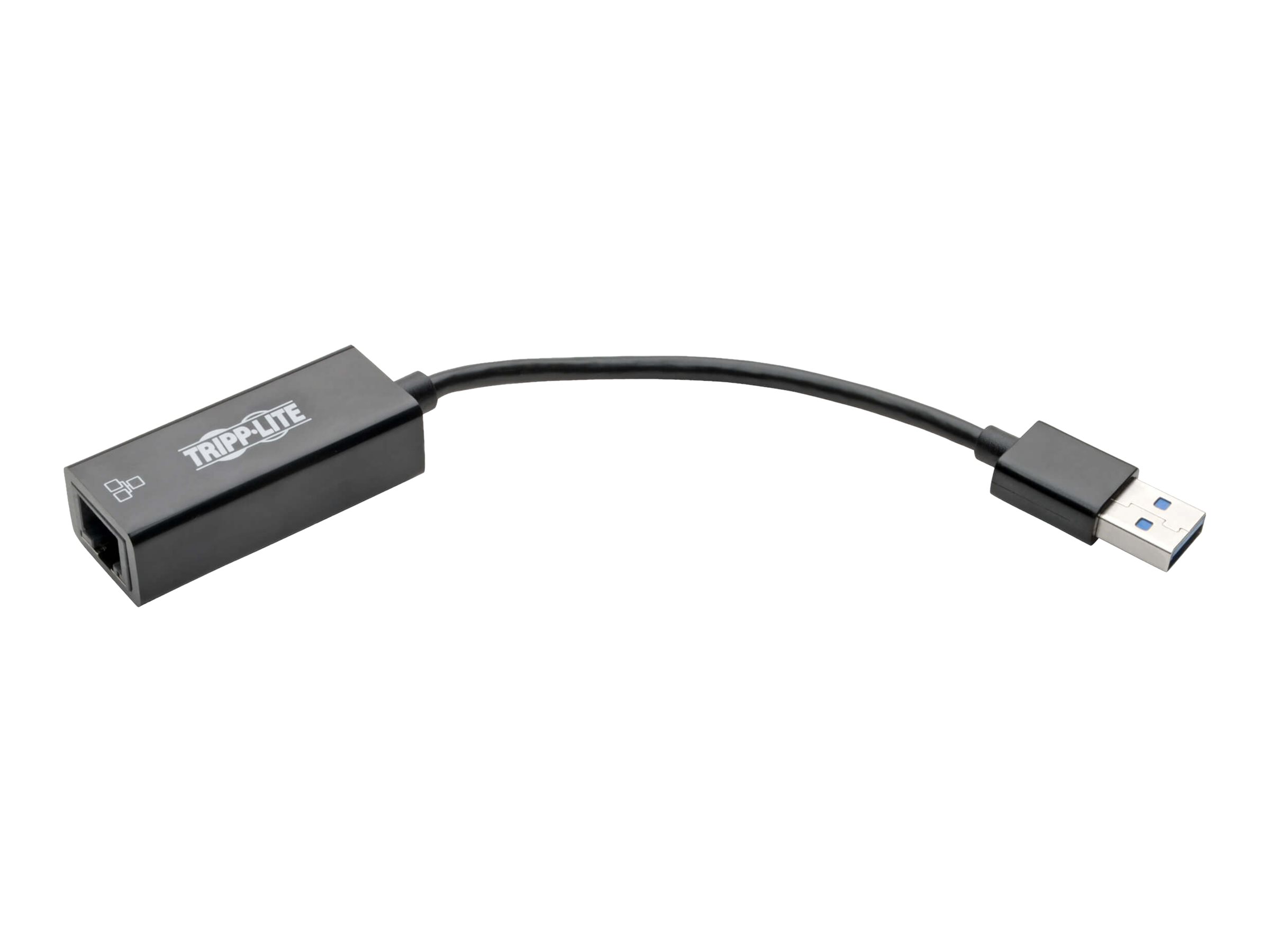Tripp Lite USB 3.0 SuperSpeed to Gigabit Ethernet Adapter RJ45 10/100/1000 Mbps - Adaptateur réseau - USB 3.0 - Gigabit Ethernet - noir - U336-000-R - Cartes réseau