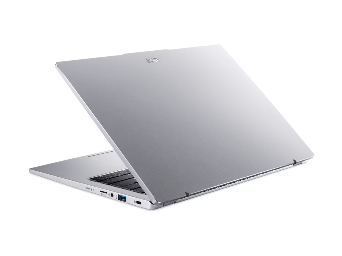 Acer Swift Go 14 SFG14-73 - Conception de charnière à 180 degrés - Intel Core Ultra 5 - 125U / jusqu'à 4.3 GHz - Win 11 Home - Intel Graphics - 16 Go RAM - 512 Go SSD NVMe - 14" OLED 2880 x 1800 (WQXGA+) @ 90 Hz - Wi-Fi 6E, Bluetooth - Argent pur - clavier : Français - NX.KWMEF.001 - Ordinateurs portables