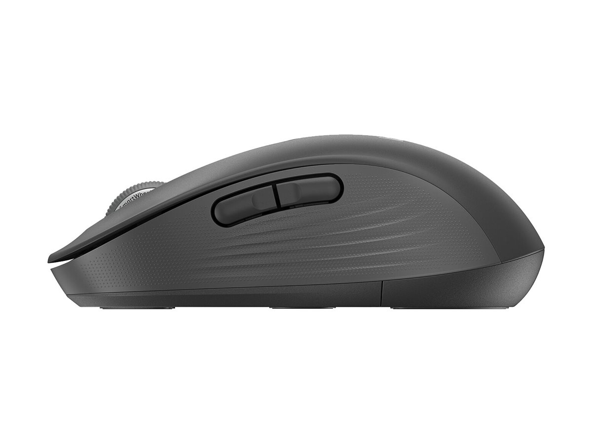 Logitech Signature M650 L - Souris - grande taille - optique - 5 boutons - sans fil - Bluetooth, 2.4 GHz - récepteur USB Logitech Logi Bolt - graphite - 910-006236 - Souris