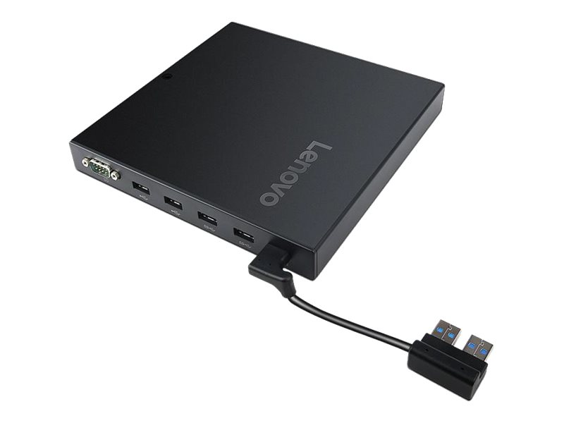 Lenovo Tiny 4 IO Expansion Box - Réplicateur de port - USB - 90 Watt - pour ThinkCentre M710q (minuscule); M910q (minuscule); M910x (minuscule) - 4XH0N06924 - Stations d'accueil pour ordinateur portable