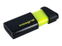 Integral Pulse - Clé USB - 64 Go - USB 2.0 - jaune - INFD64GBPULSEYL - Lecteurs flash