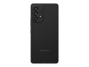 Samsung Galaxy A53 5G - Enterprise Edition - 5G smartphone - double SIM - RAM 6 Go / Mémoire interne 128 Go - microSD slot - écran OEL - 6.5" - 2400 x 1080 pixels (120 Hz) - 4x caméras arrière 64 MP, 12 MP, 5 MP, 5 MP - front camera 32 MP - noir génial - SM-A536BZKNEEB - Smartphones 5G