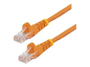 StarTech.com Câble réseau Cat5e UTP sans crochet de 1 m - Cordon Ethernet RJ45 anti-accroc - Câble patch Mâle / Mâle - Cordon de raccordement - RJ-45 (M) pour RJ-45 (M) - 1 m - UTP - CAT 5e - colonne montante, sans crochet - orange - 45PAT1MOR - Câbles à paire torsadée