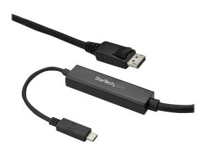 StarTech.com Câble adaptateur USB-C vers DisplayPort 4K 60 Hz de 3 m - Câble USB Type-C vers DP en noir - Adaptateur vidéo externe - STM32F072CBU6 - USB-C - DisplayPort - noir - CDP2DPMM3MB - Adaptateurs vidéo grand public