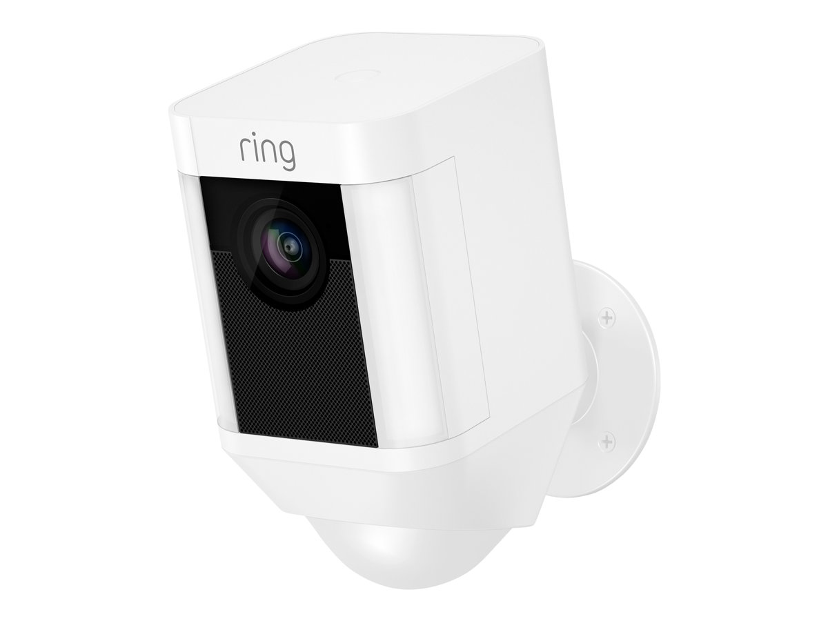 Ring Spotlight Cam Battery - Caméra de surveillance réseau - extérieur - résistant aux intempéries - couleur (Jour et nuit) - 1080p - audio - sans fil - Wi-Fi (pack de 2) - 8X81X7-WEU0 - Caméras réseau