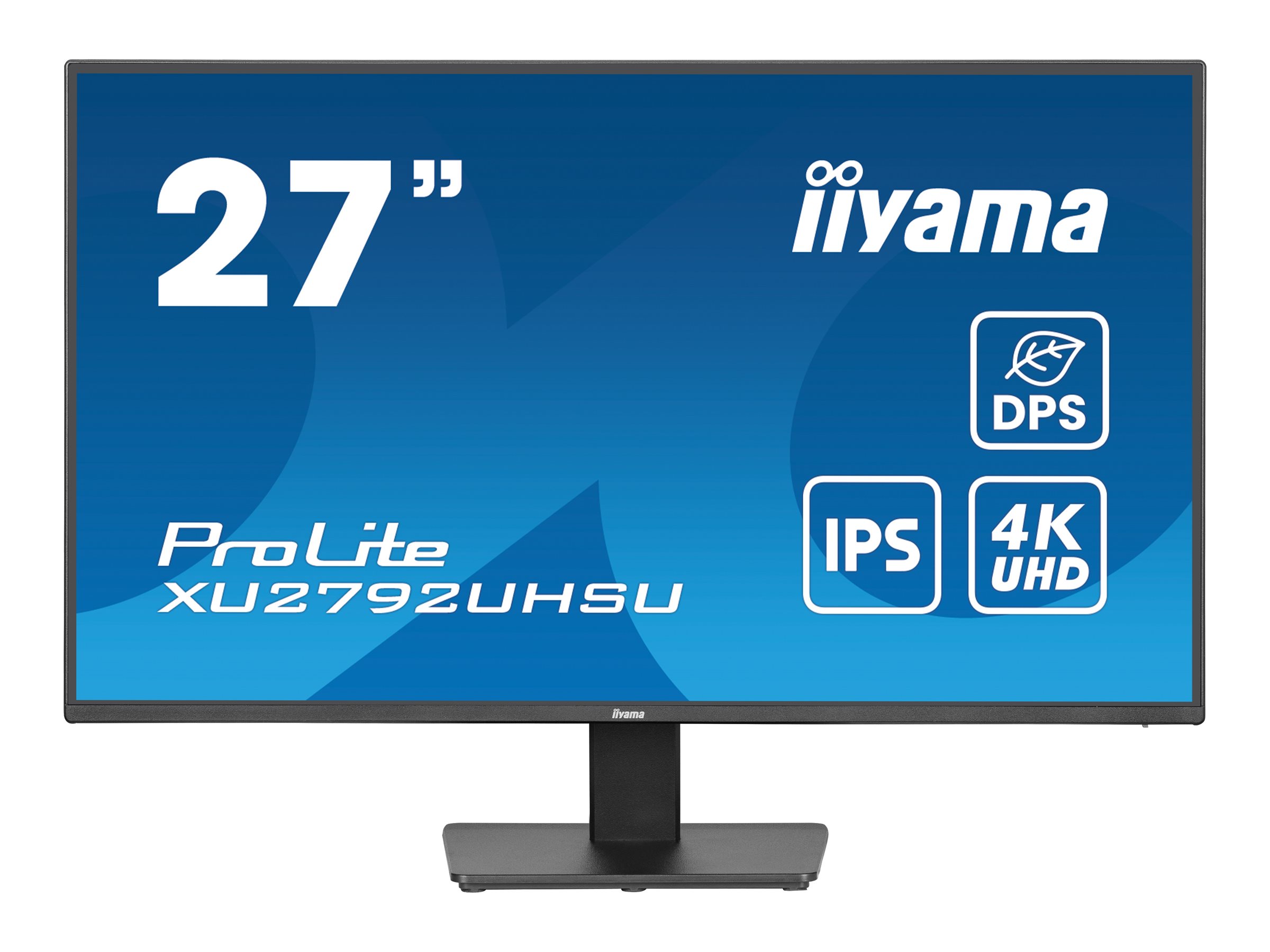 iiyama ProLite XU2792UHSU-B6 - Écran LED - 27" - 3840 x 2160 4K @ 60 Hz - IPS - 350 cd/m² - 1300:1 - 4 ms - HDMI, DisplayPort - haut-parleurs - noir mat - XU2792UHSU-B6 - Écrans d'ordinateur
