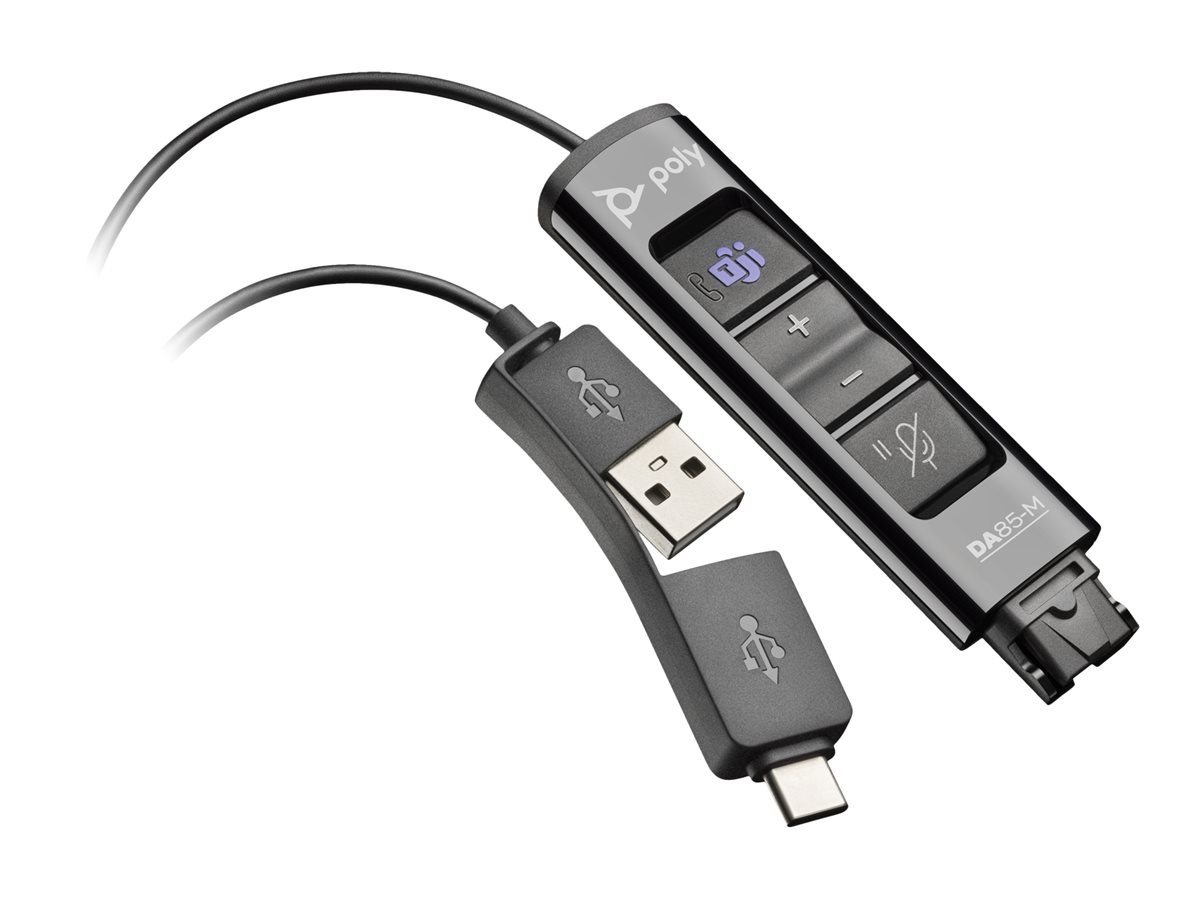 Poly DA85-M - Carte son - USB - pour Victus by HP Laptop 16; Laptop 14, 15, 17; Pavilion Plus Laptop 14, 16 - 786C8AA - Cartes son externes