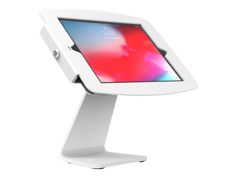 Compulocks iPad 10.2" Support de comptoir 360 pivotant et inclinable avec boîtier Space - Kit de montage (enceinte, base de montage VESA) - pour tablette - verrouillable - aluminium de haute qualité - blanc - Taille d'écran : 10.2" - dessus de comptoir - pour Apple 10.2-inch iPad (7ème génération, 8ème génération, 9ème génération) - 303W102IPDSW - Accessoires pour ordinateur portable et tablette