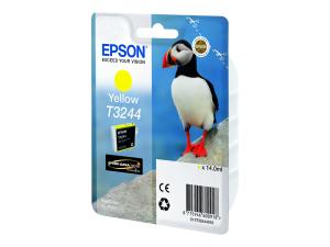 Epson T3244 - 14 ml - jaune - original - cartouche d'encre - pour SureColor P400, SC-P400 - C13T32444010 - Cartouches d'encre Epson