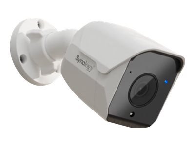 Synology BC500 - Caméra de surveillance réseau - puce - extérieur, intérieur - anti-poussière / étanche - couleur (Jour et nuit) - 5 MP - 2880 x 1620 - 720p, 1080p - Focale fixe - audio - LAN 10/100 - H.264, H.265 - DC 12 V / PoE Classe 3 - Conformité TAA - BC500 - Caméras de sécurité