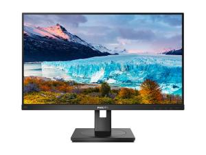 Philips S-line 242S1AE - Écran LED - 24" (24" visualisable) - 1920 x 1080 Full HD (1080p) @ 75 Hz - IPS - 300 cd/m² - 1000:1 - 4 ms - HDMI, DVI-D, VGA, DisplayPort - haut-parleurs - texture noire - 242S1AE/00 - Écrans d'ordinateur