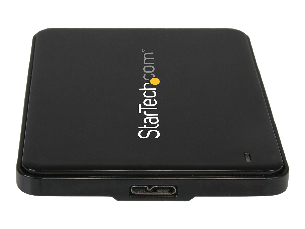 StarTech.com Boîtier disque dur externe USB 3.0 SATA/SSD 2.5" avec UASP pour HDD 7mm - Boitier USB 3.0 SATA III 2,5 pouces - Noir - Boitier externe - 2.5" - SATA 6Gb/s - USB 3.0 - noir - S2510BPU337 - Boîtiers pour disque dur
