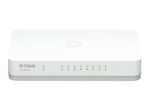D-Link GO-SW-8G - Commutateur - non géré - 8 x 10/100/1000 - de bureau - GO-SW-8G - Concentrateurs et commutateurs gigabit