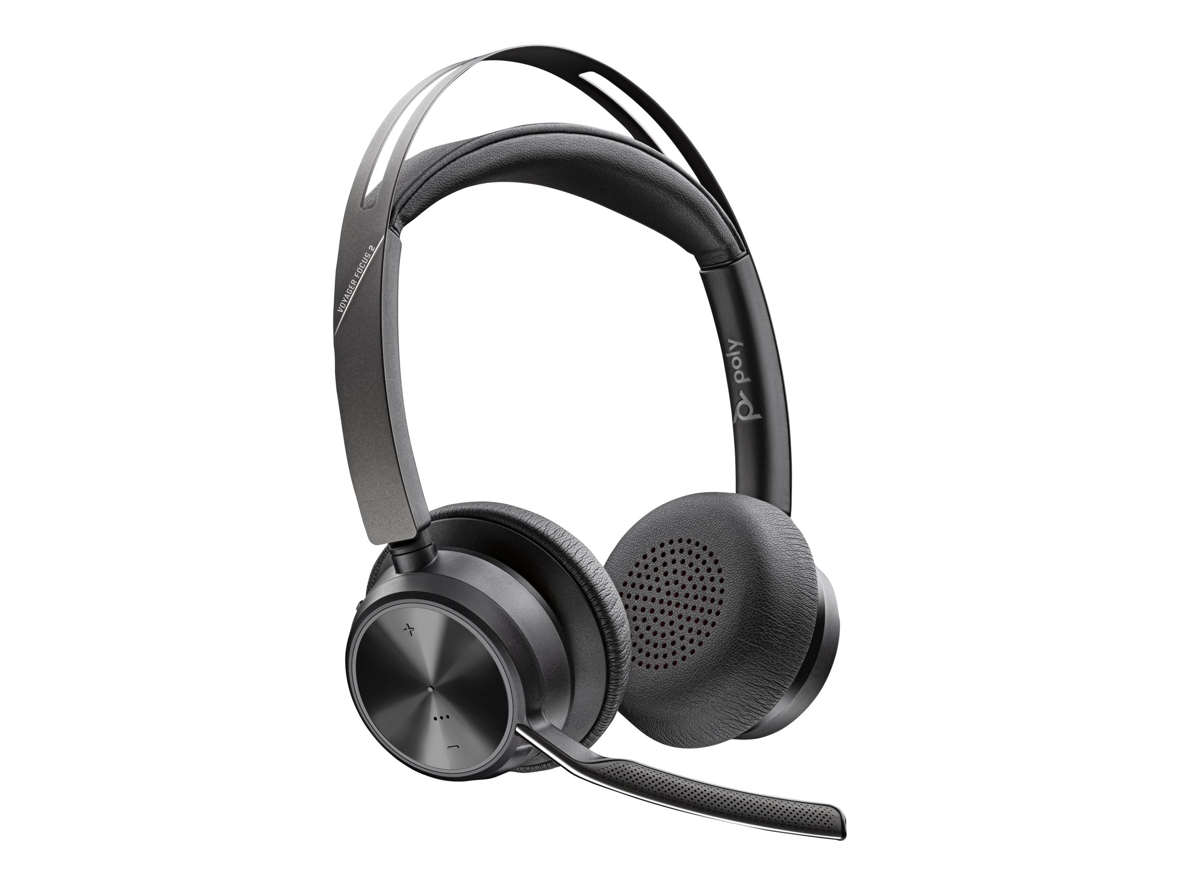 Poly Voyager Focus 2 - Micro-casque - sur-oreille - Bluetooth - sans fil, filaire - USB-A via adaptateur Bluetooth - noir - Certifié pour Microsoft Teams - 76U46AA - Écouteurs