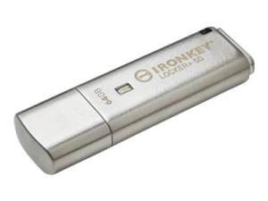 Kingston IronKey Locker+ 50 - Clé USB - chiffré - 64 Go - USB 3.2 Gen 1 - IKLP50/64GB - Lecteurs flash