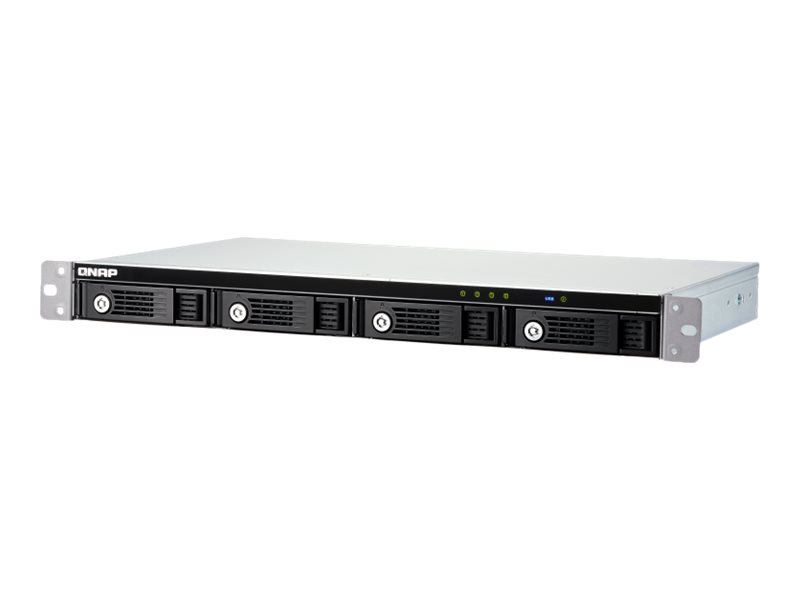 QNAP TR-004U - Baie de disques - 4 Baies (SATA-300) - USB 3.1 Gen 1 (externe) - rack-montable - 1U - TR-004U - Baies de disque USB