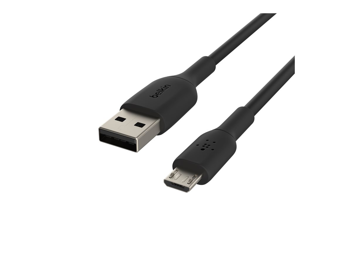 Belkin BOOST CHARGE - Câble USB - Micro-USB de type B (M) pour USB (M) - 1 m - noir - CAB005BT1MBK - Câbles USB