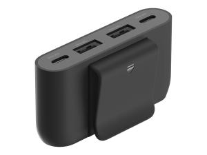 Belkin BOOST CHARGE - Bande de charge - 4 connecteurs de sortie (2 x USB, 2 x USB-C) - noir - BUZ001BT2MBKB7 - Batteries et adaptateurs d'alimentation pour téléphone cellulaire