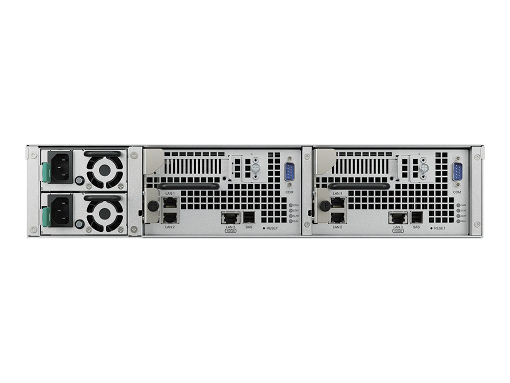 Synology SA3400D - Serveur NAS - 12 Baies - rack-montable - SAS - RAID RAID 0, 1, 5, 6, 10, JBOD, disque de réserve 5, 6 disques de secours, disque de réserve 10, disque de réserve 1, RAID F1, disque de secours F1 - RAM 16 Go - Gigabit Ethernet / 10 Gigabit Ethernet - iSCSI support - 2U - SA3400D - NAS