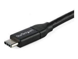 StarTech.com Câble USB-C vers USB-C avec Power Delivery 5A de 1 m - Cordon USB 2.0 Type-C certifié USB-IF - Noir - Câble USB - 24 pin USB-C (M) pour 24 pin USB-C (M) - Thunderbolt 3 / USB 2.0 - 5 A - 1 m - noir - USB2C5C1M - Câbles USB
