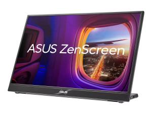 ASUS ZenScreen MB16QHG - Écran LED - 16" (15.6" visualisable) - portable - 2560 x 1600 WQXGA @ 120 Hz - IPS - 500 cd/m² - 1200:1 - DisplayHDR 400 - 5 ms - HDMI, 2xUSB-C - gris - 90LM08NG-B01170 - Écrans d'ordinateur