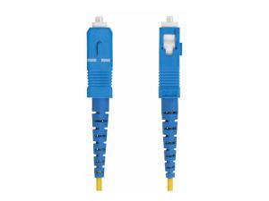 StarTech.com 10m (32.8ft) LC to SC (UPC) OS2 Single Mode Simplex Fiber Optic Cable, 9/125µm, Laser Optimized, 40G/100G, Bend Insensitive, Low Insertion Loss - LSZH Fiber Patch Cord (SPSMLCSC-OS2-10M) - Cordon de raccordement - mode unique LC/UPC (M) pour mode unique SC/UPC (M) - 10 m - 2 mm - fibre optique - simplex - 9 / 125 micromètres - OS1/OS2 - sans halogène, passif, bi-directionnel - jaune - SPSMLCSC-OS2-10M - Câblesenfibres