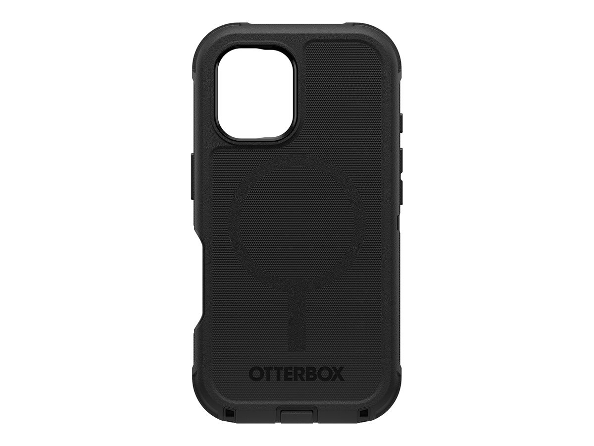 OtterBox Defender Series - Coque de protection pour téléphone portable - compatibilité avec MagSafe - silicone - noir - 77-95964 - Coques et étuis pour téléphone portable