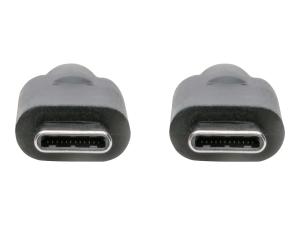 Eaton Tripp Lite Series USB-C Cable (M/M) - USB 3.2, Gen 1 (5 Gbps), 5A Rating, Thunderbolt 3 Compatible, 6 ft. (1.83 m) - Câble USB - 24 pin USB-C (M) pour 24 pin USB-C (M) - USB 3.1 Gen 1 / Thunderbolt 3 - 1.8 m - noir - U420-006-5A - Câbles USB