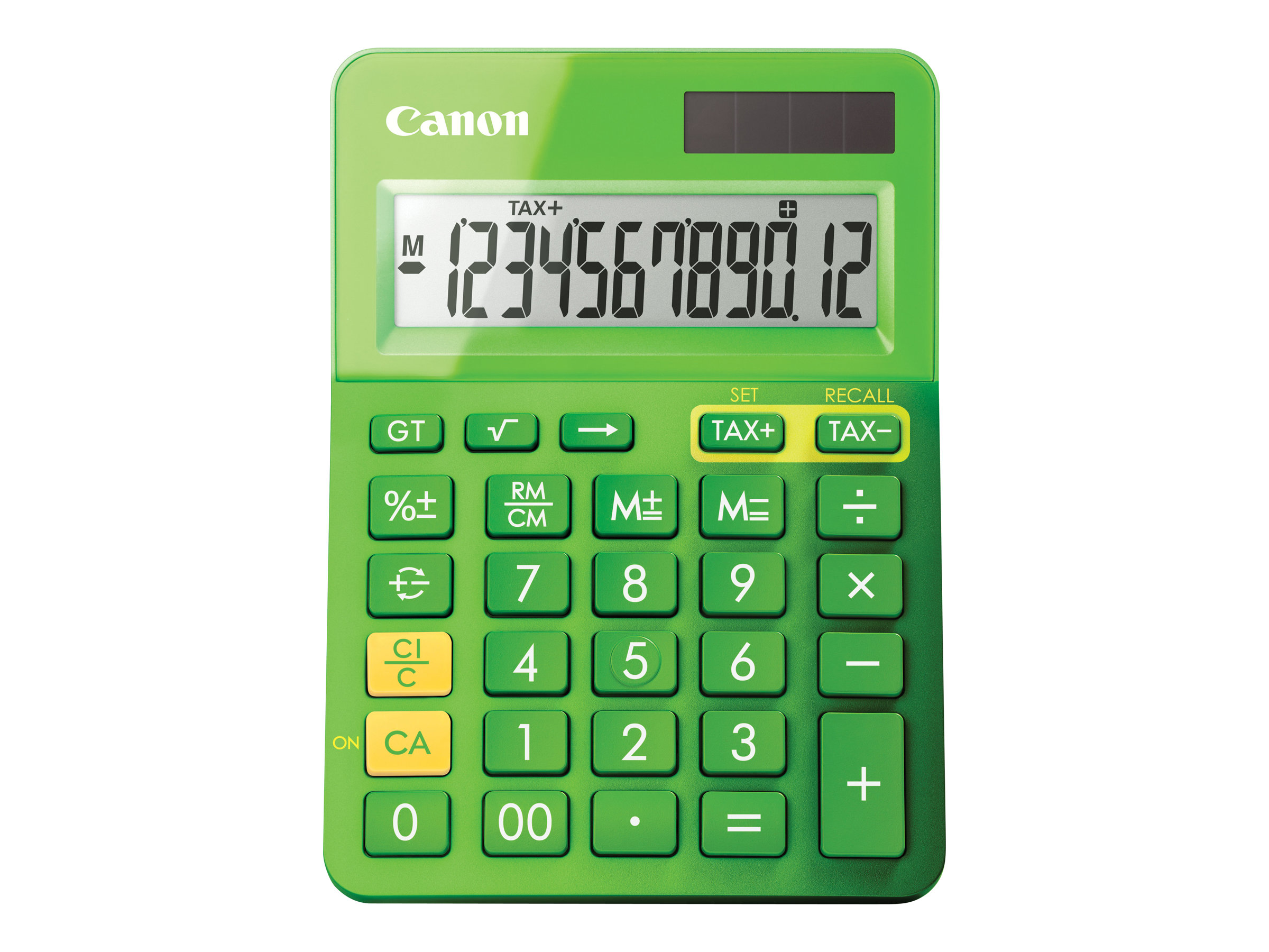 Canon LS-123K - Calculatrice de bureau - 12 chiffres - panneau solaire, pile - vert métallique - 9490B002AA - Calculatrices