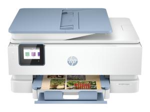 HP ENVY Inspire 7921e All-in-One - Imprimante multifonctions - couleur - jet d'encre - 216 x 297 mm (original) - A4/Legal (support) - jusqu'à 13 ppm (copie) - jusqu'à 15 ppm (impression) - 125 feuilles - USB 2.0, Wi-Fi(ac), Bluetooth - bleu surf - avec HP 1 an de garantie supplémentaire grâce à l'activation de HP+ lors de l'installation - 2H2P6B#629 - Imprimantes multifonctions