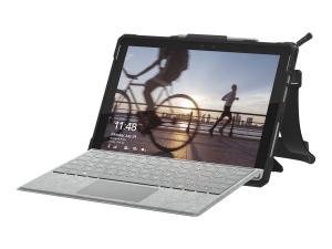 UAG Rugged Case for Surface Pro 7+/7/6/5/LTE/4 w/ Handstrap & Shoulder Strap - Ice - Coque de protection pour tablette - robuste - noir, glacé - pour Microsoft Surface Pro (Mi-2017), Pro 4, Pro 6, Pro 7, Pro 7+ - SFPROHSS-L-IC - Accessoires pour ordinateur portable et tablette