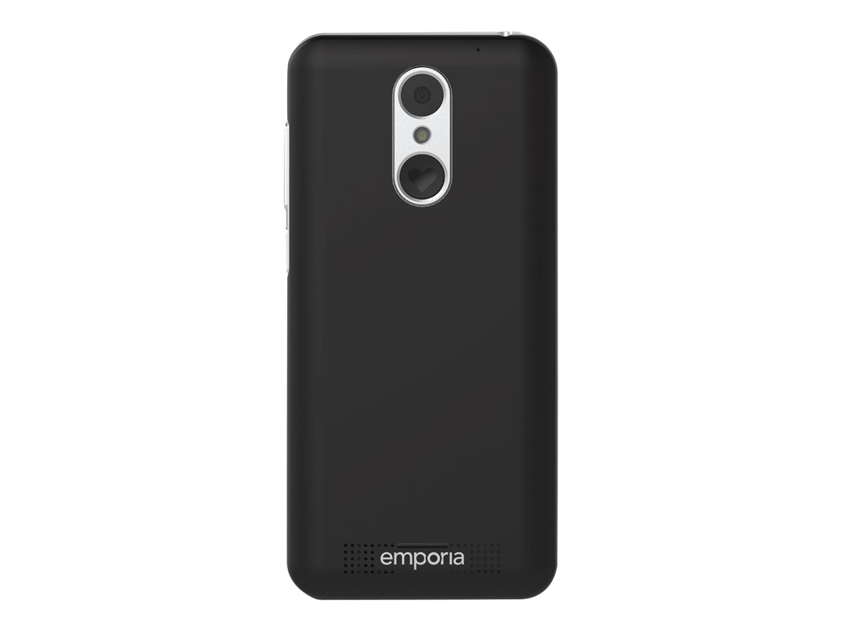 emporiaSMART.4 - 4G smartphone - RAM 3 Go / Mémoire interne 32 Go - microSD slot - 5" - 960 x 480 pixels - rear camera 13 MP - front camera 5 MP - noir - S4_001_FRNL - Téléphones 4G