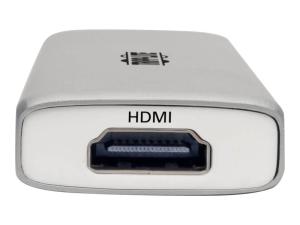 Tripp Lite USB C Docking Station Adapter, 4K @ 30 Hz, HDMI, Thunderbolt 3, PD Charging, Micro SD - Silver, USB Type C, USB-C, USB Type-C - Station d'accueil - USB-C 3.1 / Thunderbolt 3 - HDMI - 1GbE - U442-DOCK10-S - Stations d'accueil pour ordinateur portable