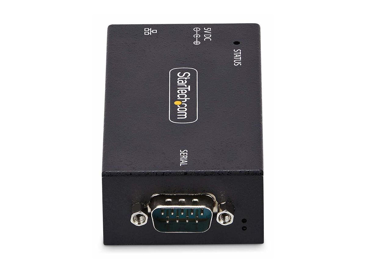 StarTech.com Adaptateur Série vers Ethernet à 1 Port, LAN vers RS232 DB9 - Serveur de périphérique - 100Mb LAN, RS-232 - montable mur/rail DIN - Conformité TAA - I13-SERIAL-ETHERNET - Périphériques réseau spécialisés