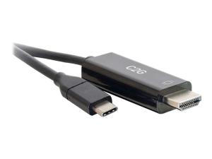 C2G 3ft USB C to HDMI Cable - USB C to HDMI Adapter Cable - 4K 60Hz - M/M - Câble HDMI - 24 pin USB-C mâle pour HDMI mâle - 91.4 cm - 26888 - Câbles HDMI