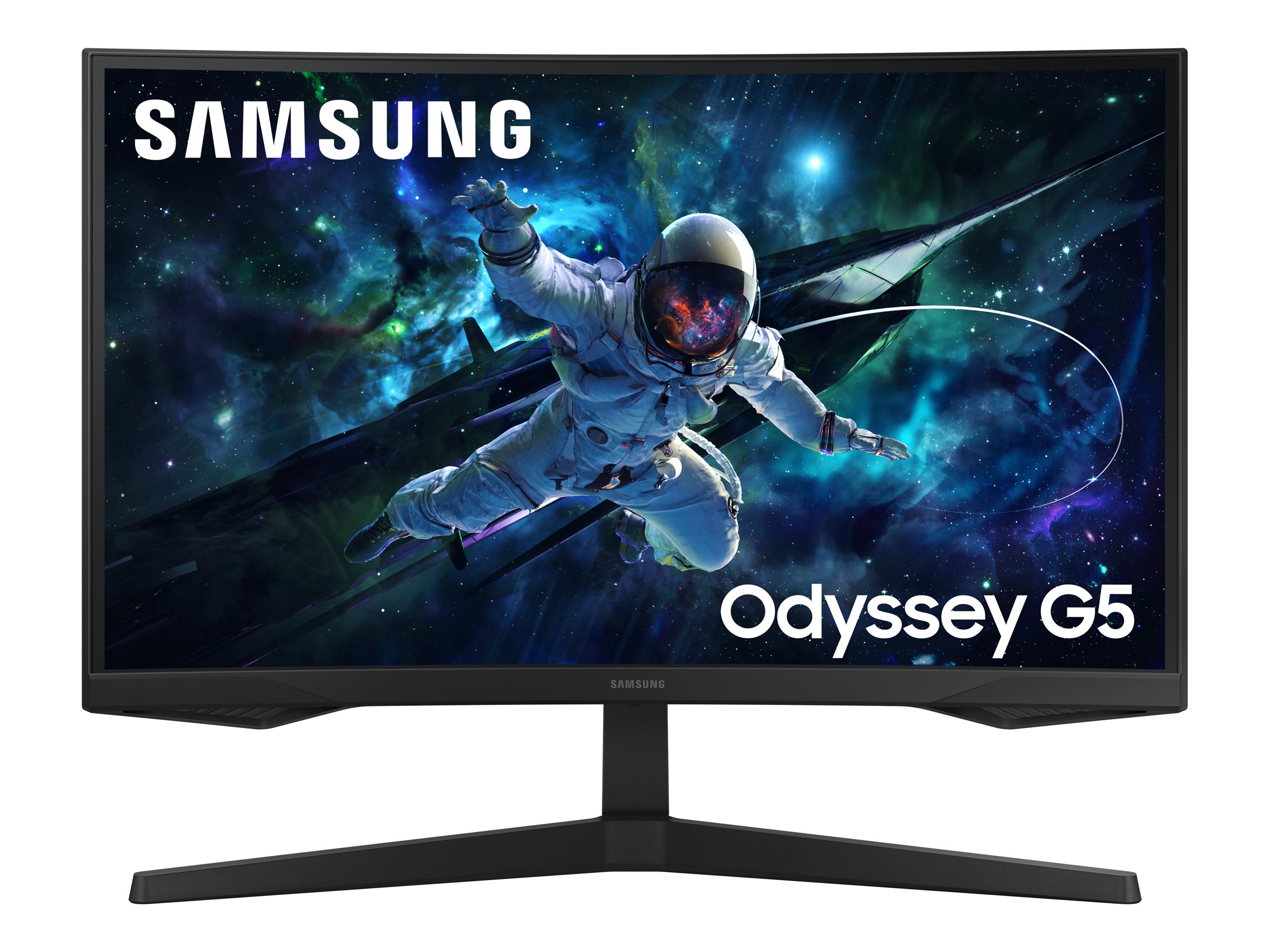 Samsung Odyssey G5 S27CG552EU - G55C Series - écran LED - jeux - incurvé - 27" - 2560 x 1440 QHD @ 165 Hz - VA - 300 cd/m² - 2500:1 - HDR10 - 1 ms - HDMI, DisplayPort - noir - LS27CG552EUXEN - Écrans d'ordinateur