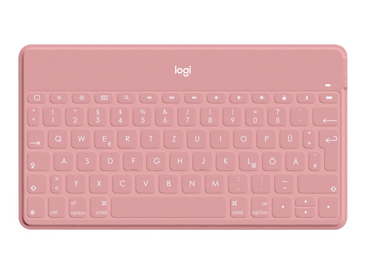 Logitech Keys-To-Go - Clavier - Bluetooth - QWERTY - Néerlandais/Anglais - rose blush - pour Apple iPad/iPhone/TV - 920-010059 - Claviers